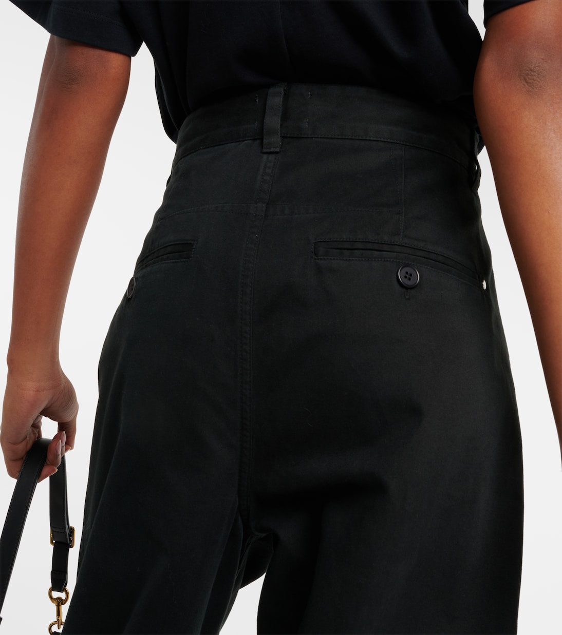 Pantaloni a gamba larga Lenadi in cotone | Isabel Marant