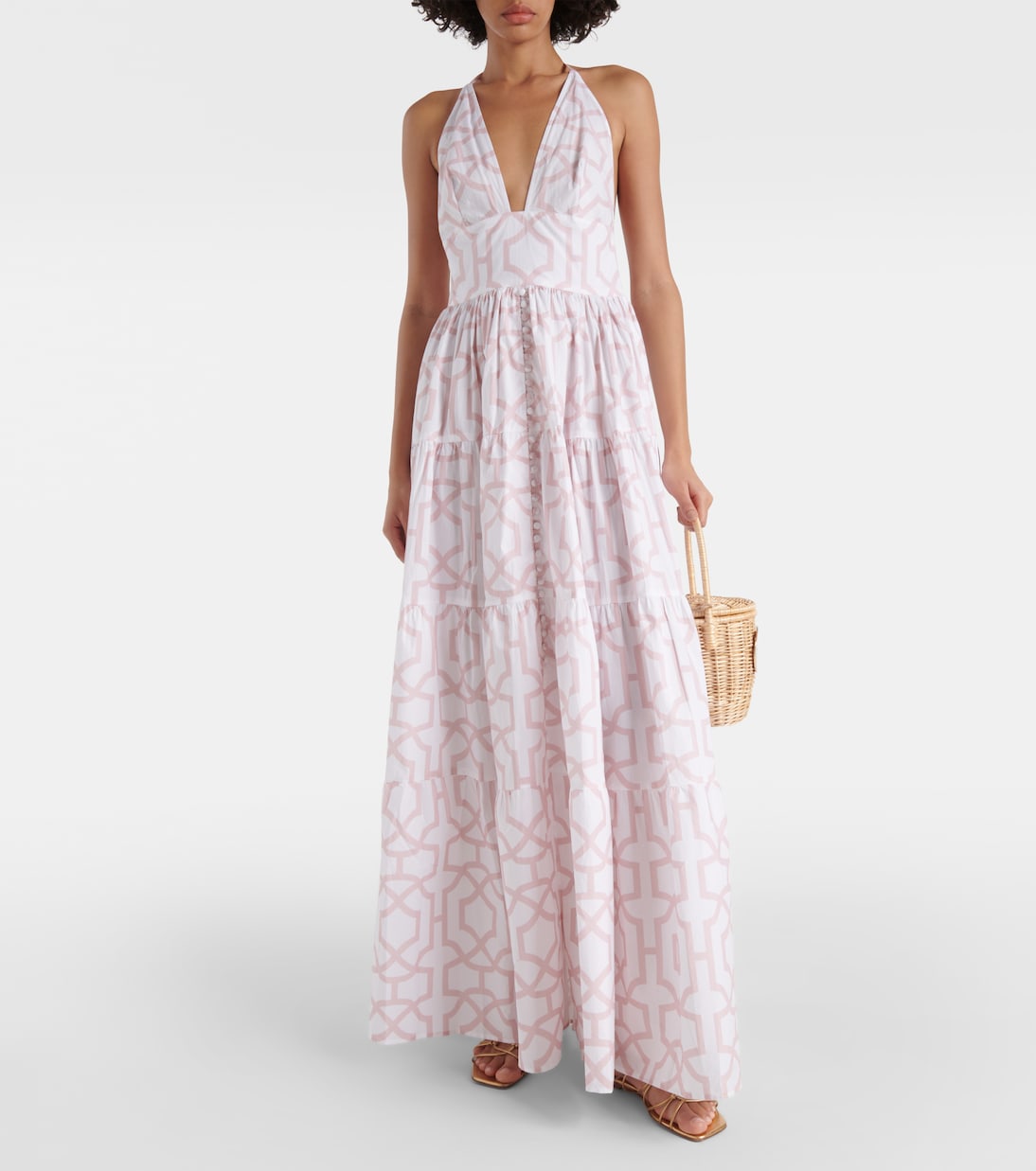Celeste printed cotton maxi dress | Alexandra Miro