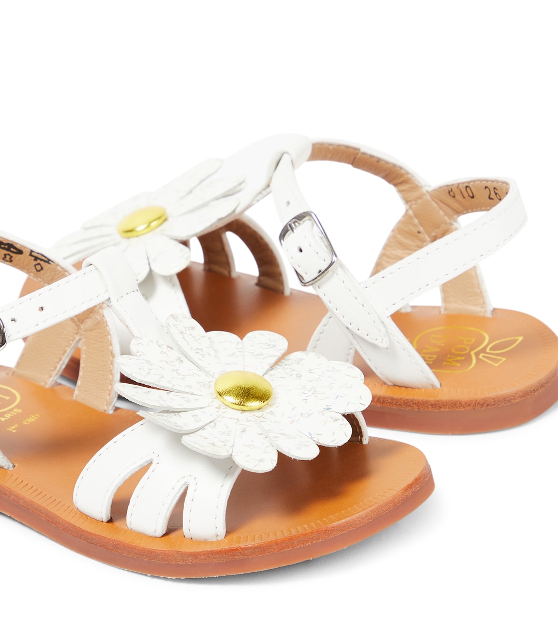 Sandalen Big Flo aus Leder | Pom d'Api
