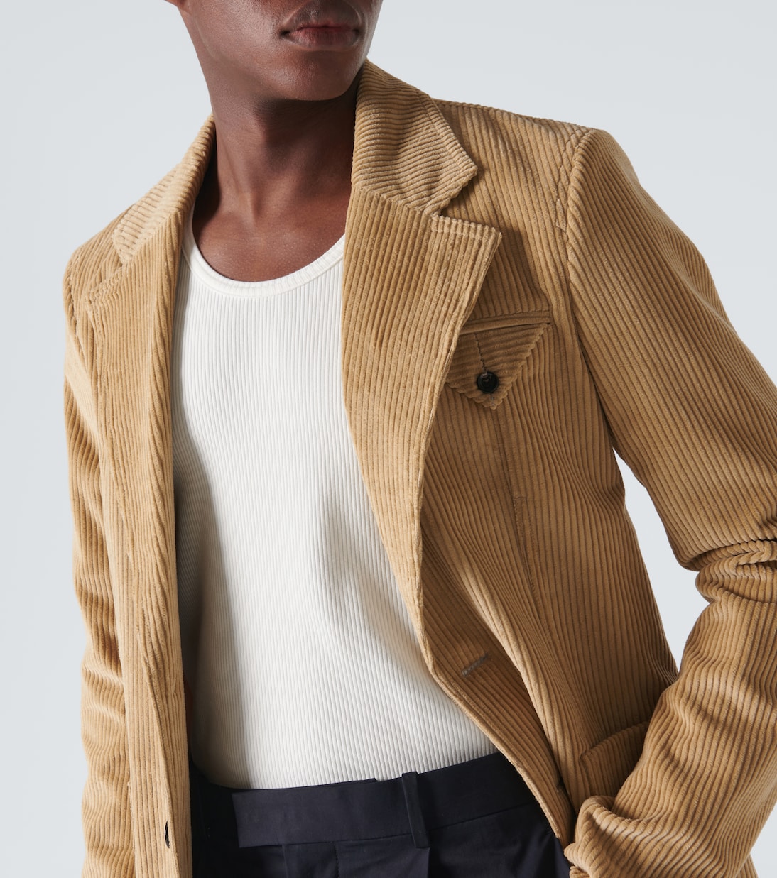 Tank top in cotone a coste | Bottega Veneta