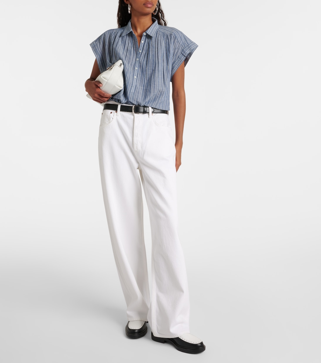 Blusa Normandy in cotone a righe | Nili Lotan