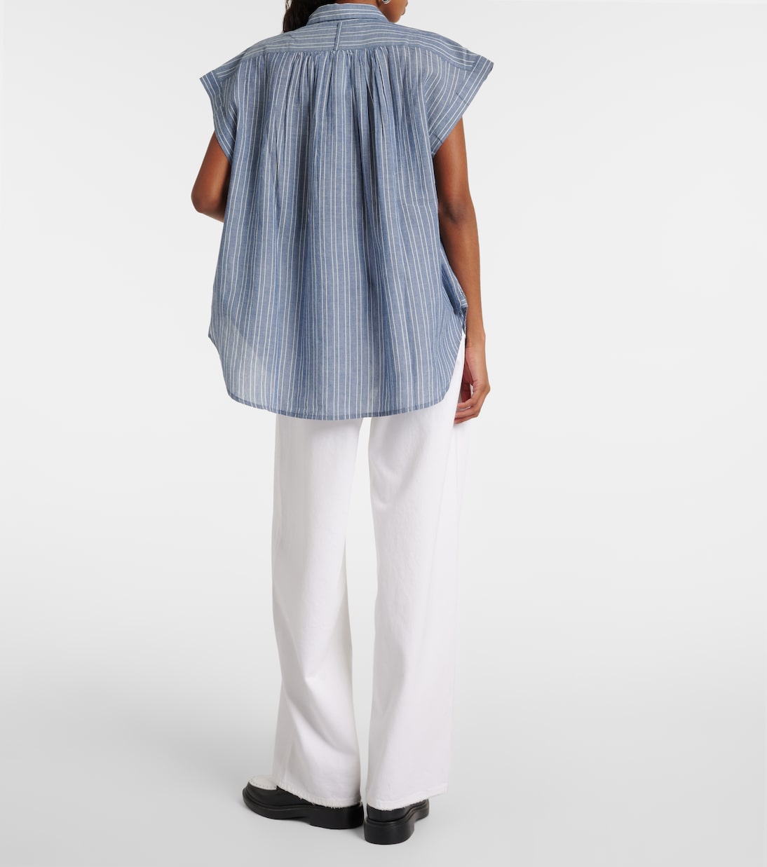 Blusa Normandy in cotone a righe | Nili Lotan