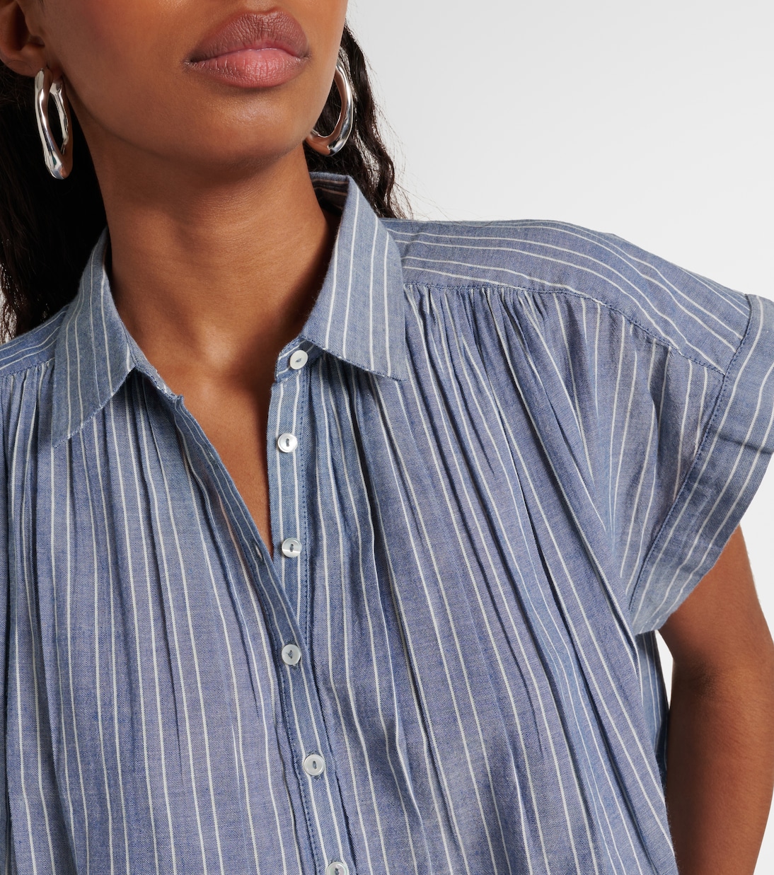 Blusa Normandy in cotone a righe | Nili Lotan