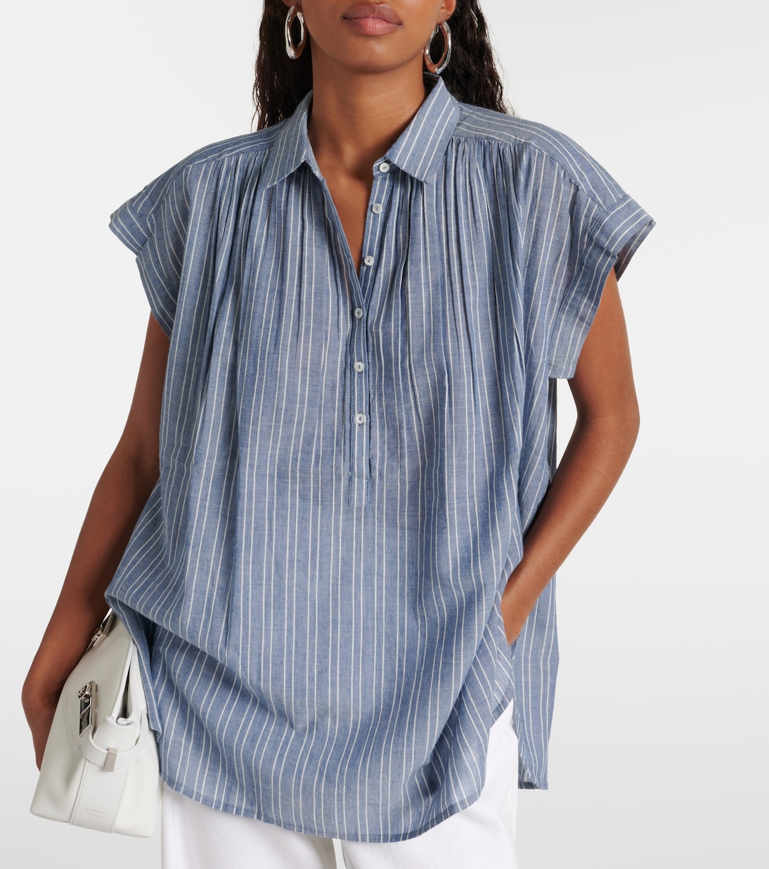 Blusa Normandy in cotone a righe | Nili Lotan