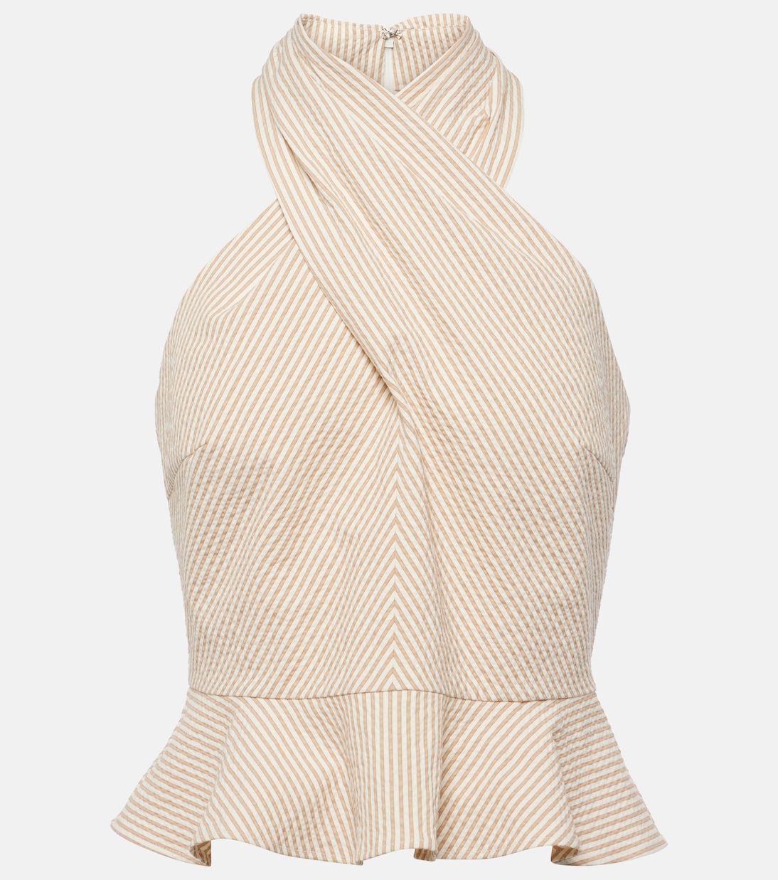 Top Drey in seersucker di cotone | Veronica Beard