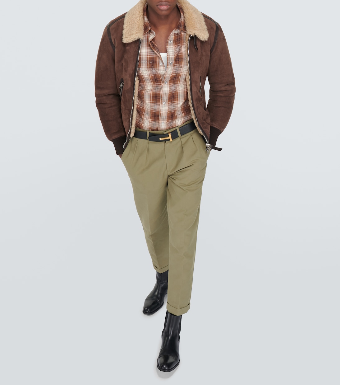 Camisa western de algodón a cuadros | Tom Ford