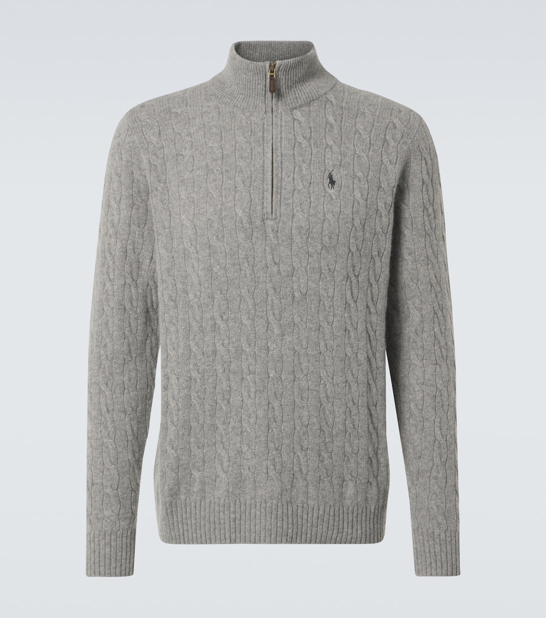 Cable-knit wool and cashmere half-zip sweater | Polo Ralph Lauren