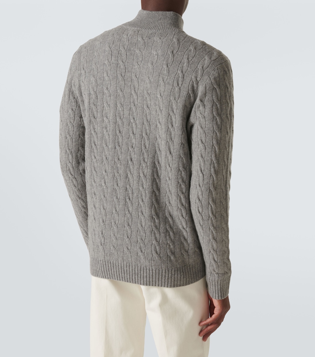 Cable-knit wool and cashmere half-zip sweater | Polo Ralph Lauren