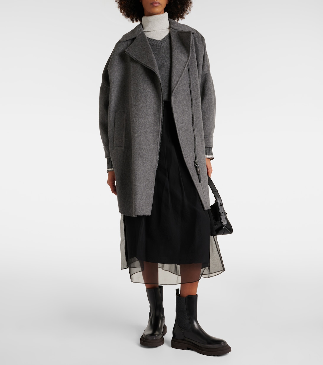 Soprabito oversize in cashmere | Brunello Cucinelli