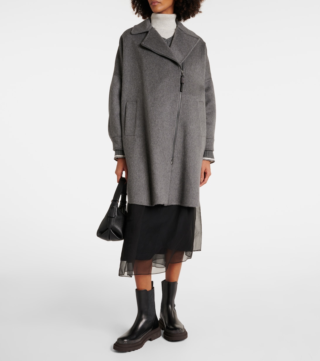 Soprabito oversize in cashmere | Brunello Cucinelli