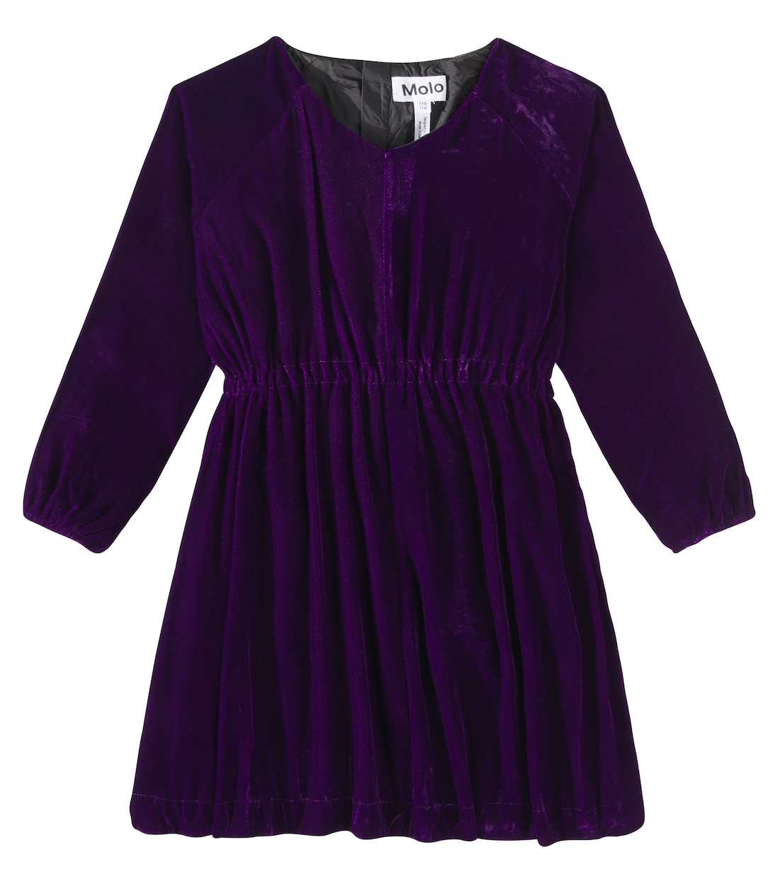 Vestido Cali fruncido de terciopelo | Molo