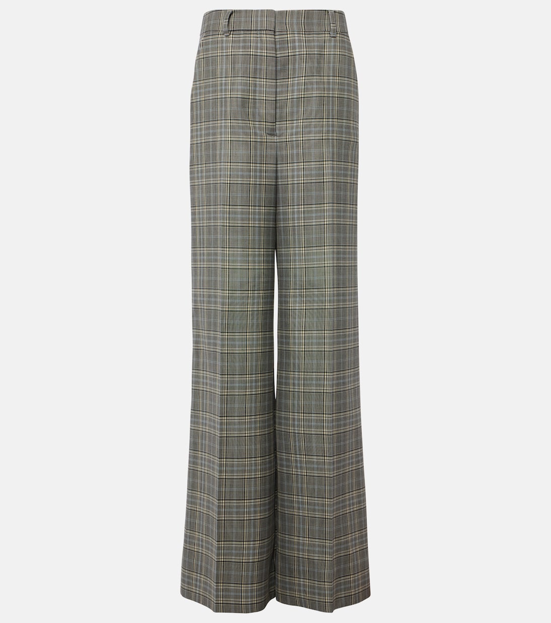 Checked wool flared pants | Stella McCartney