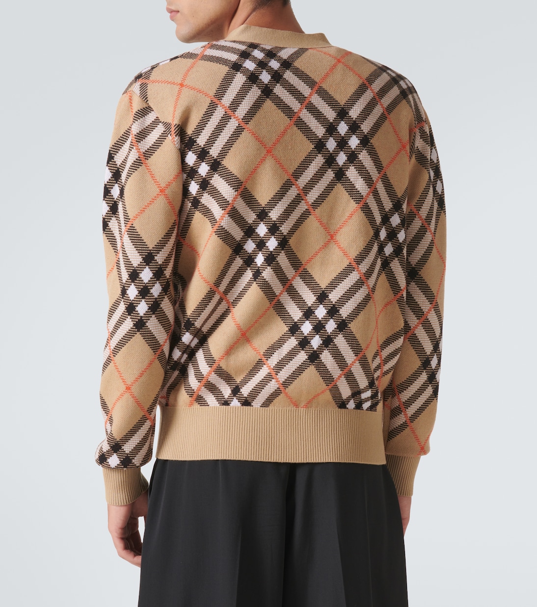 Cardigan Burberry Check aus einem Wollgemisch | Burberry