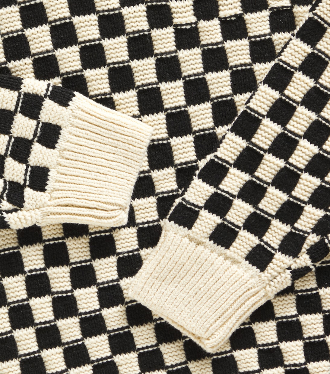 Pullover in misto cotone a quadri | Rylee + Cru
