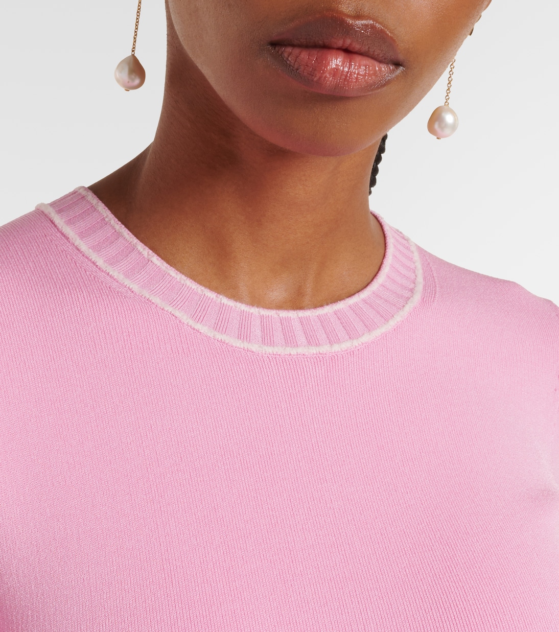 Belted knitted midi dress | Monique Lhuillier