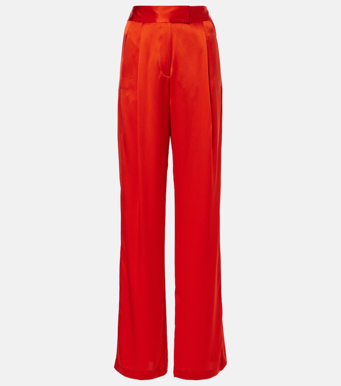 Weite High-Rise-Hose aus Seidensatin | The Sei