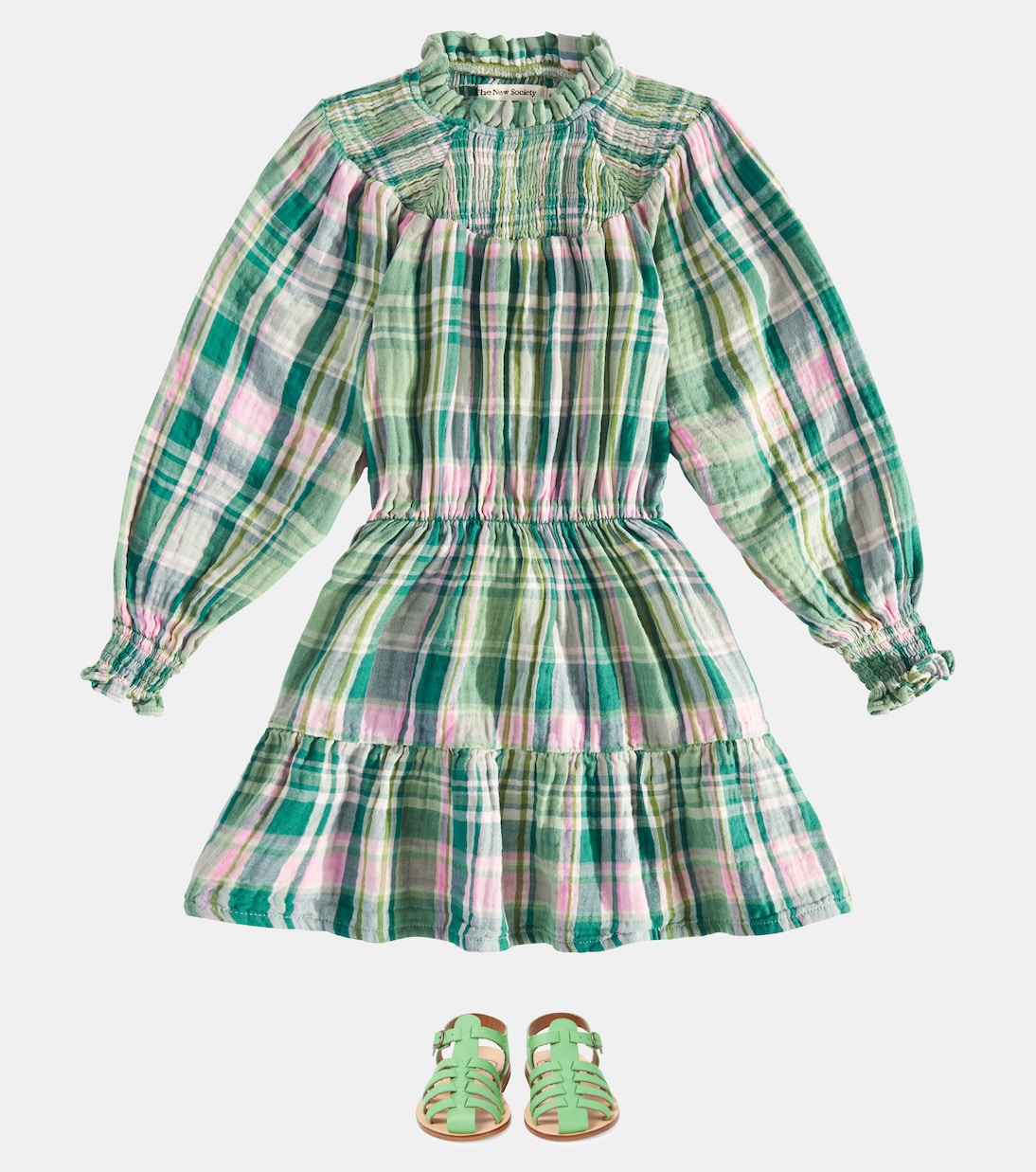 Abito Greenland in tartan di cotone | The New Society