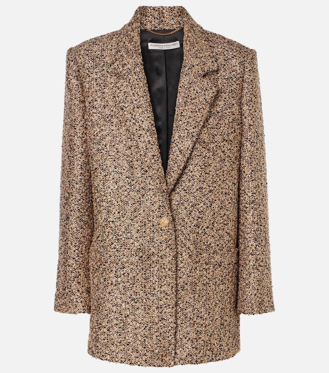 Blazer oversize in tweed lamé | Alessandra Rich