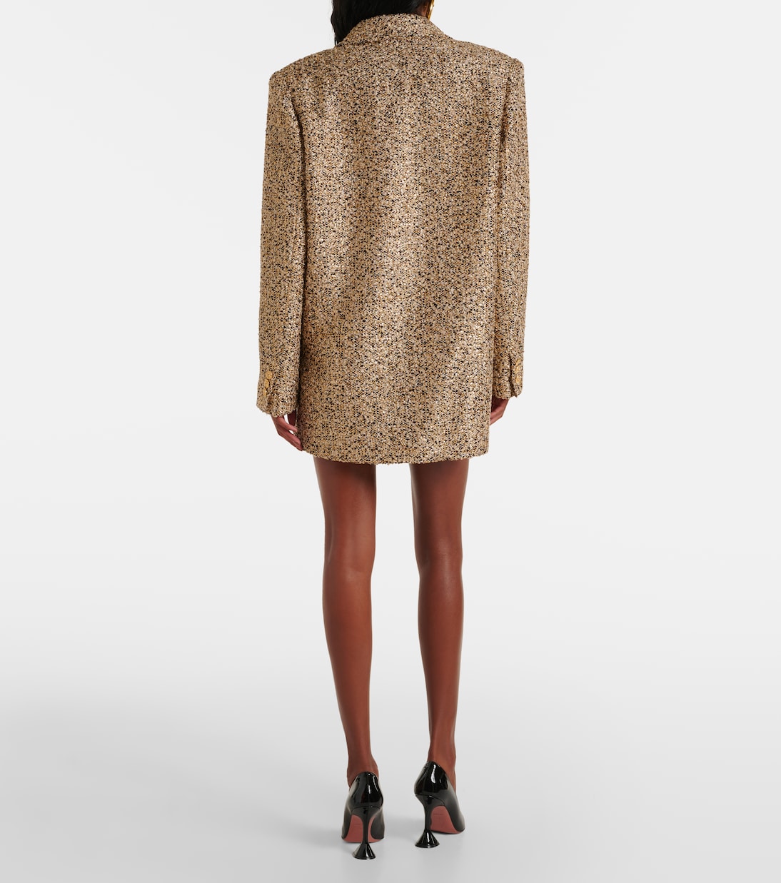 Blazer oversize in tweed lamé | Alessandra Rich
