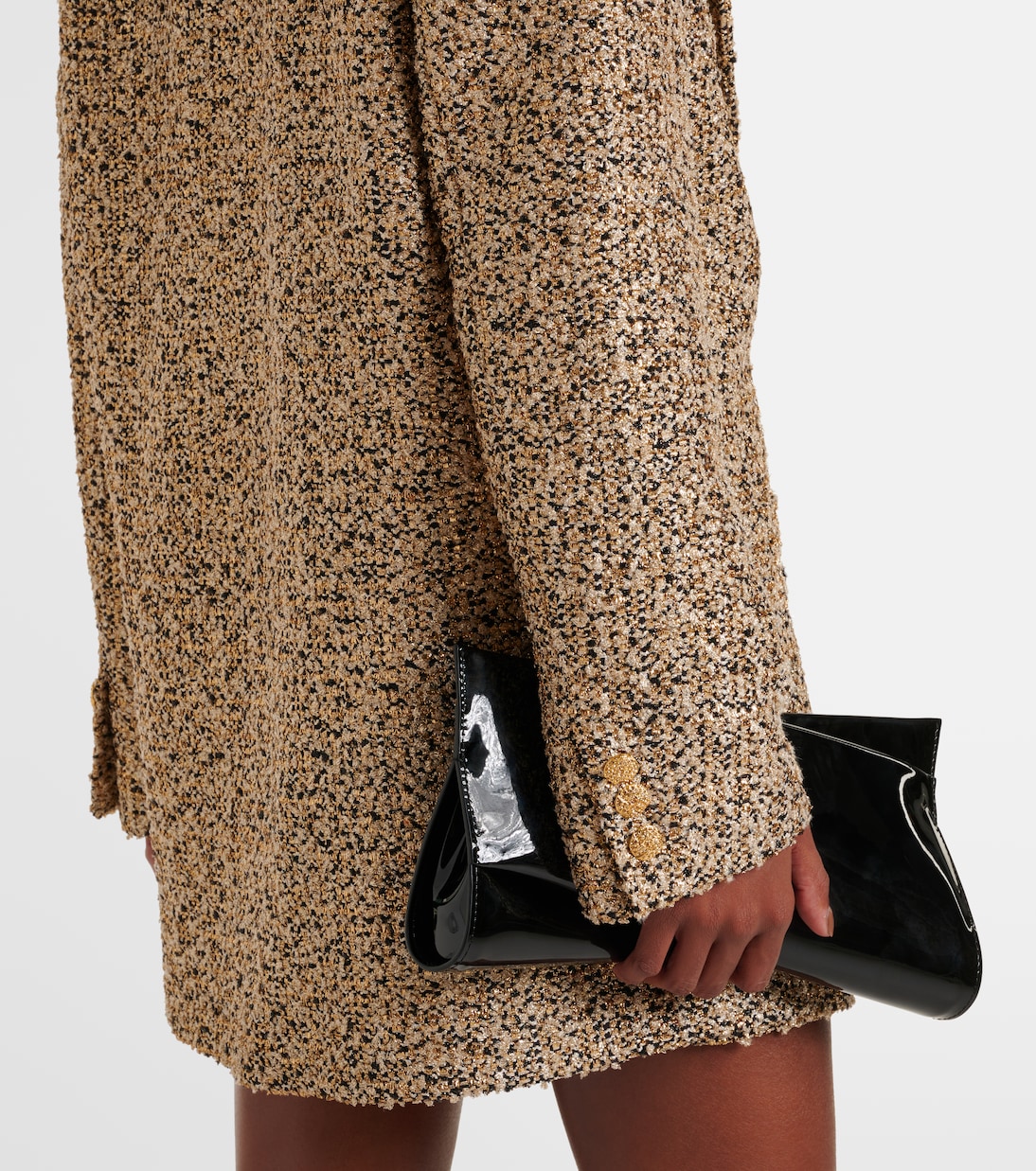 Blazer oversize in tweed lamé | Alessandra Rich