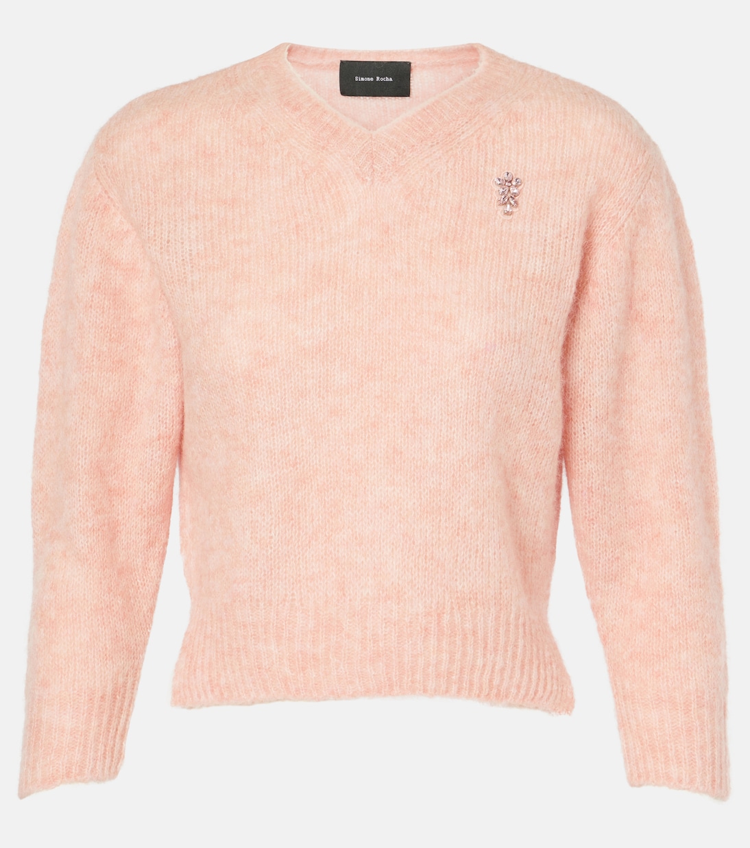 Cropped alpaca and wool-blend sweater | Simone Rocha
