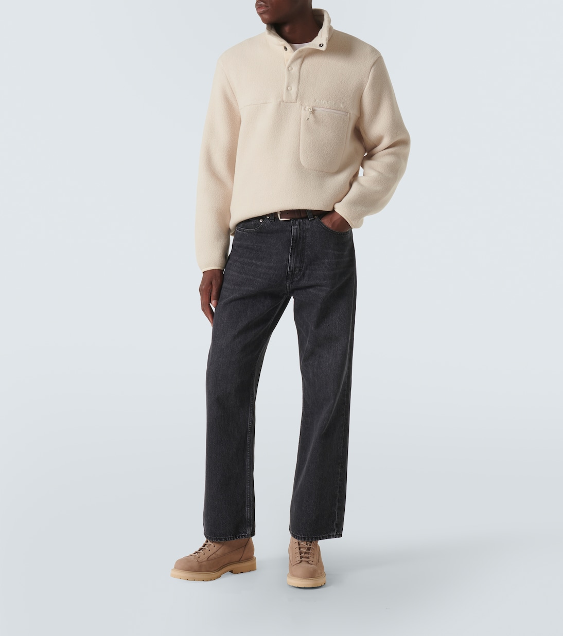 Pullover in pile con zip | Peak Performance