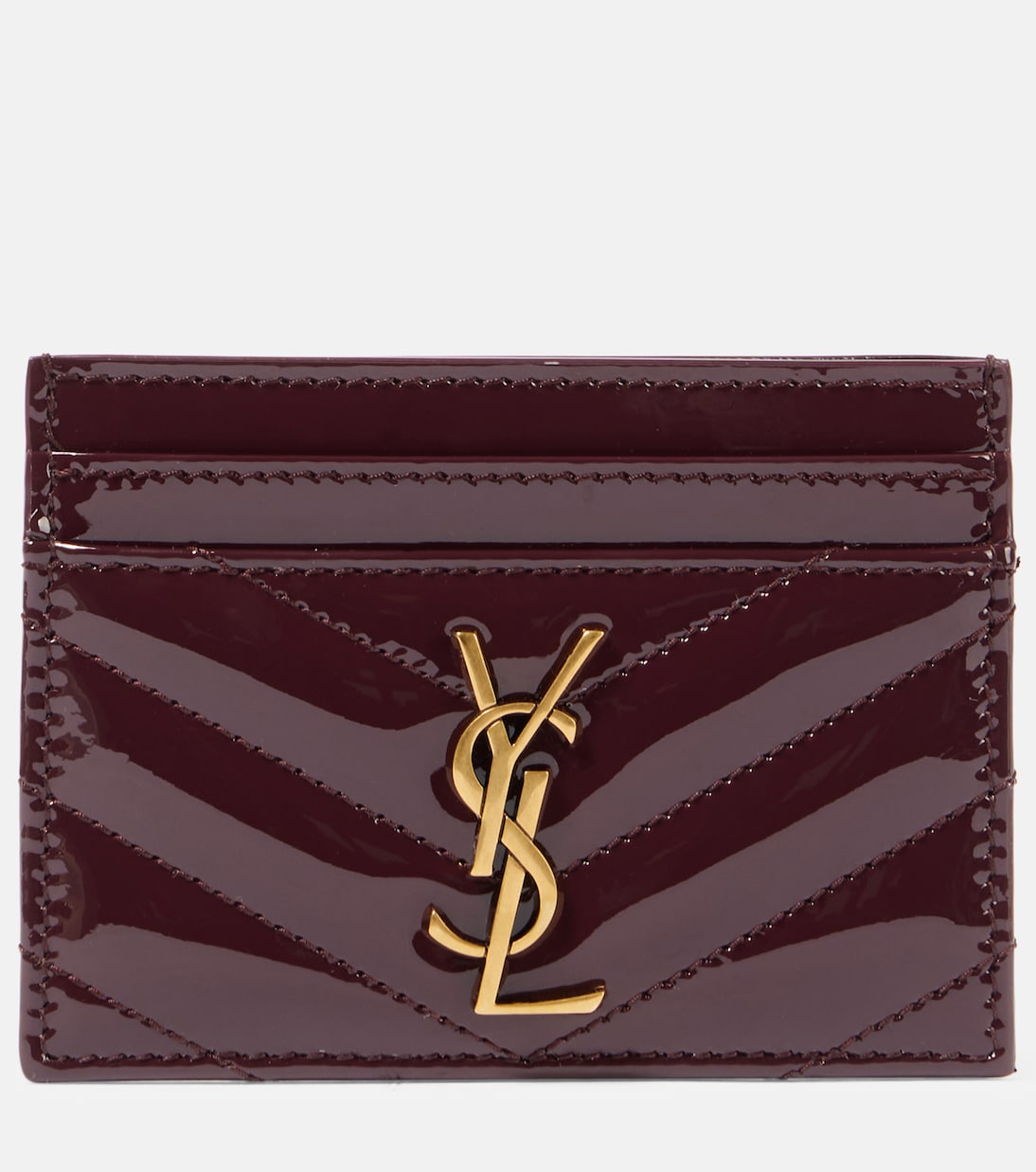 Cassandre 페이턴트 레더 카드 홀더 | Saint Laurent