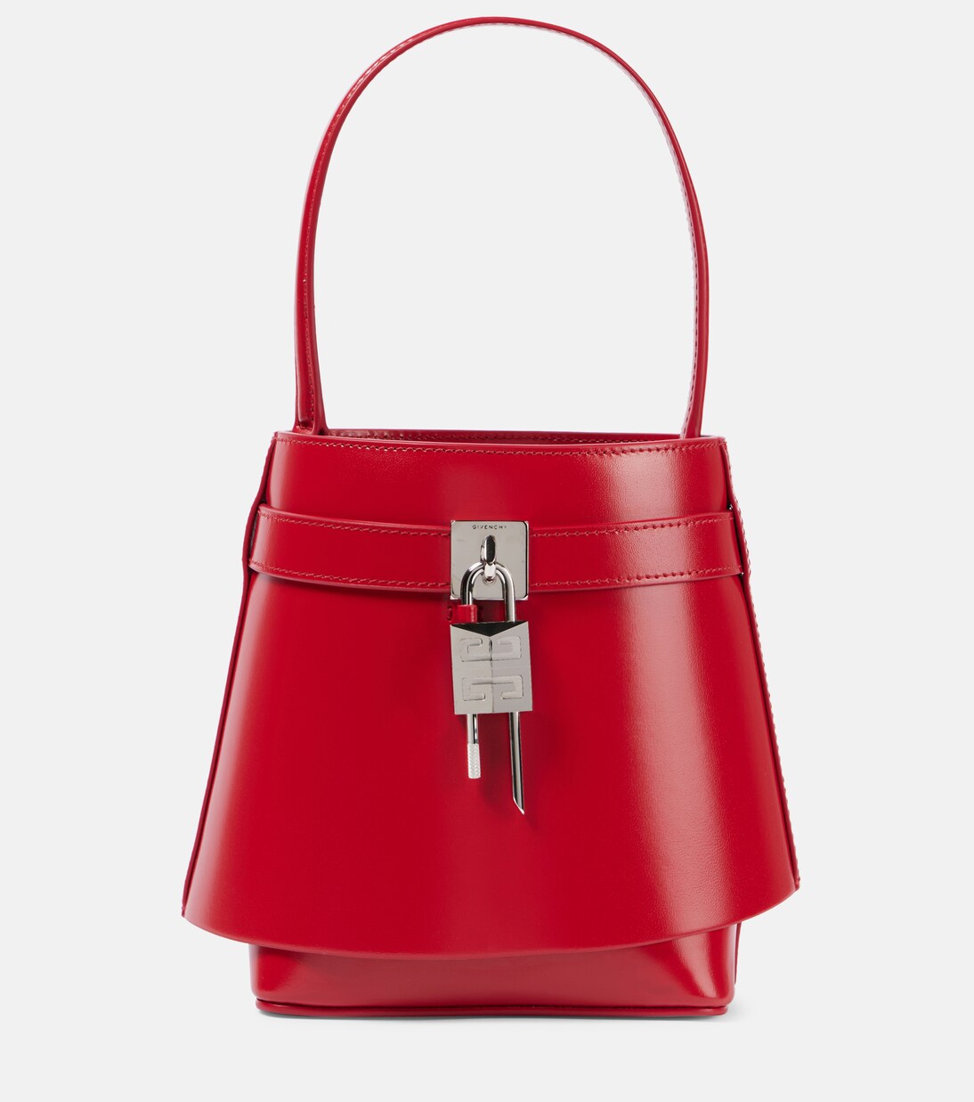 Sac seau Shark Lock en cuir | Givenchy