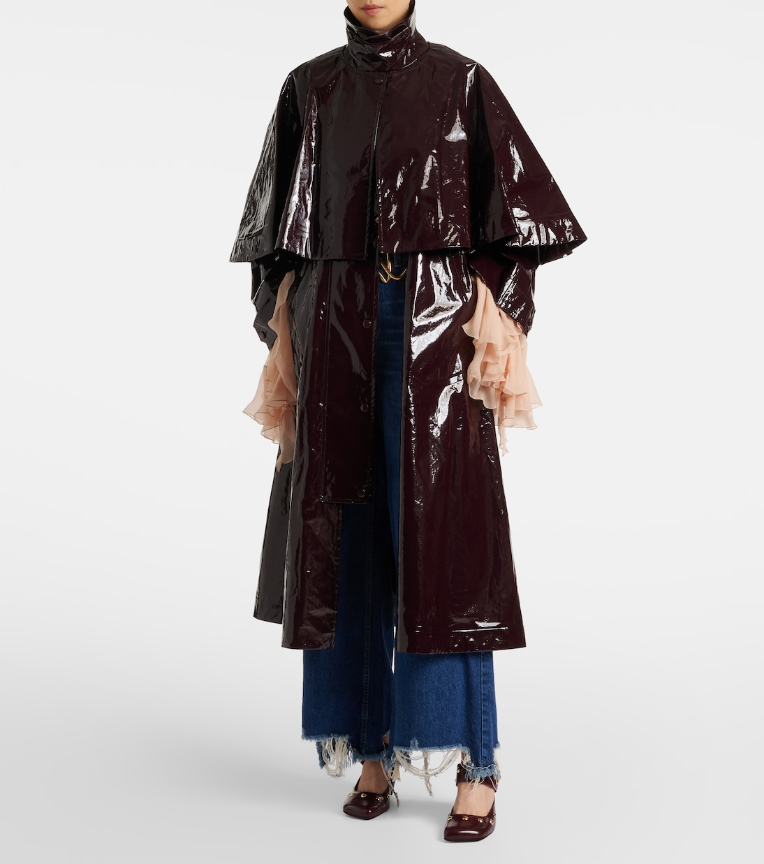 Gabardina de algodón revestido con capa | Chloé