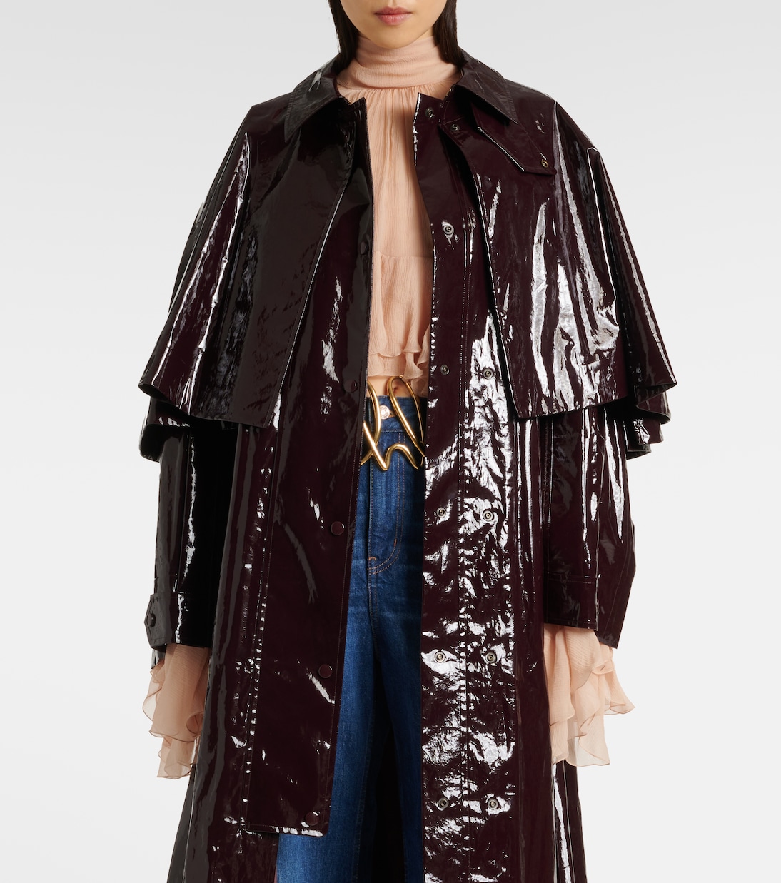Gabardina de algodón revestido con capa | Chloé
