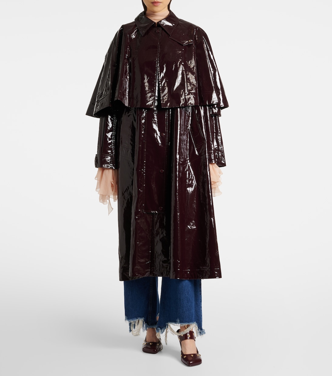 Gabardina de algodón revestido con capa | Chloé