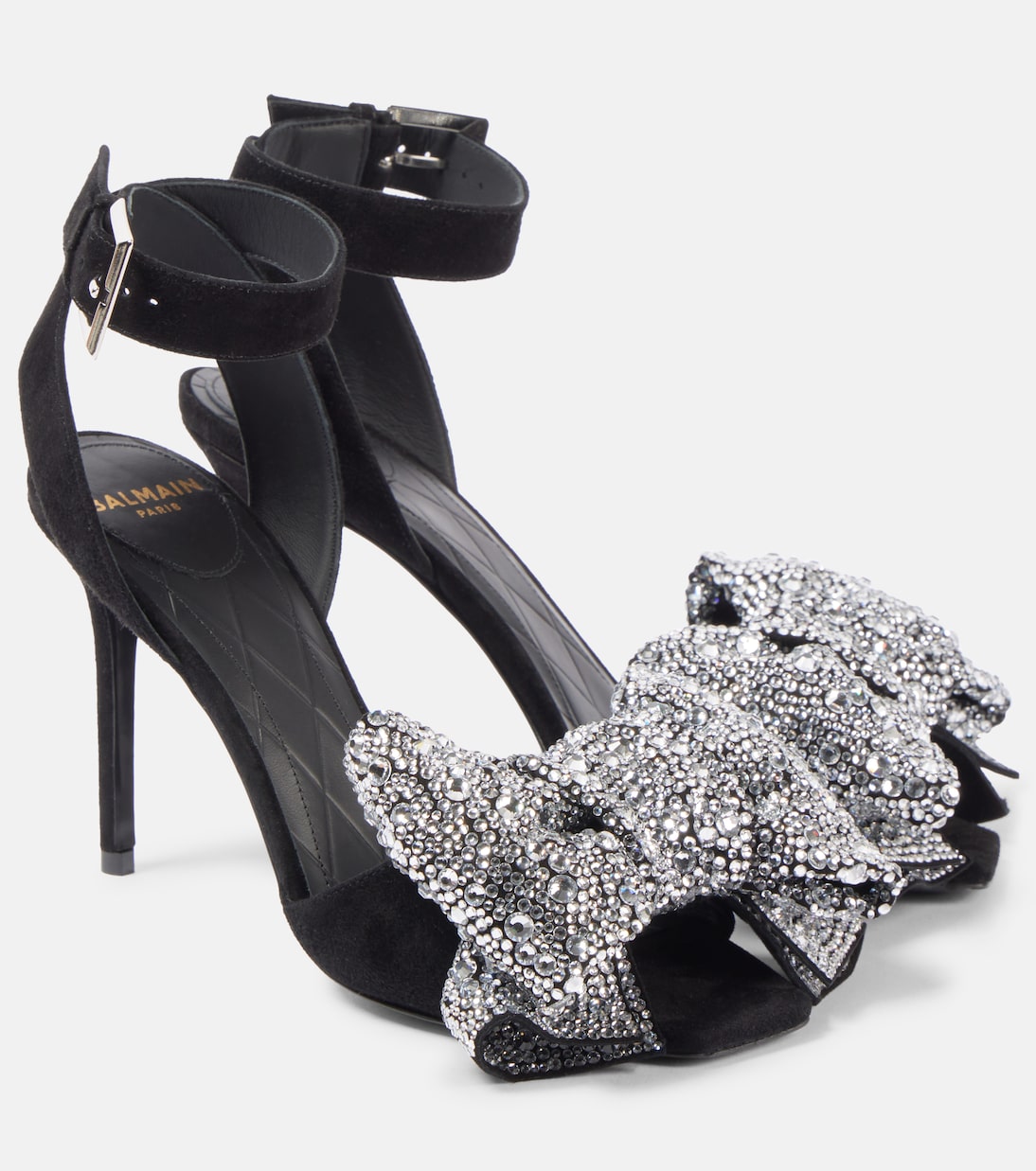 Pumps Ruby 95 in suede con fiocco | Balmain