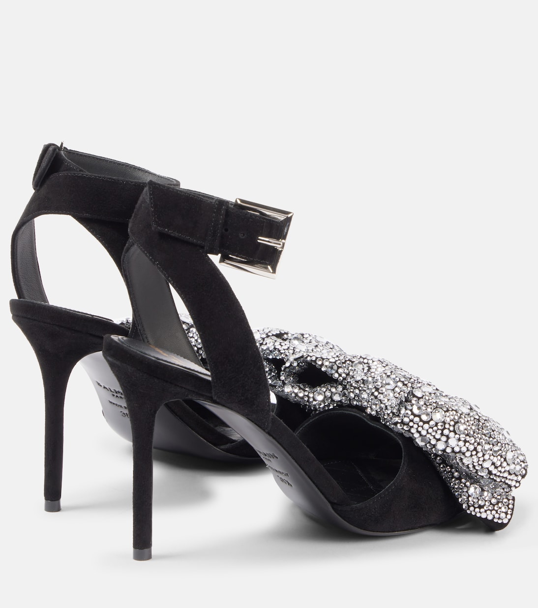 Pumps Ruby 95 in suede con fiocco | Balmain