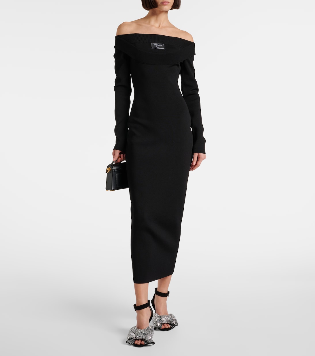 Pumps Ruby 95 in suede con fiocco | Balmain