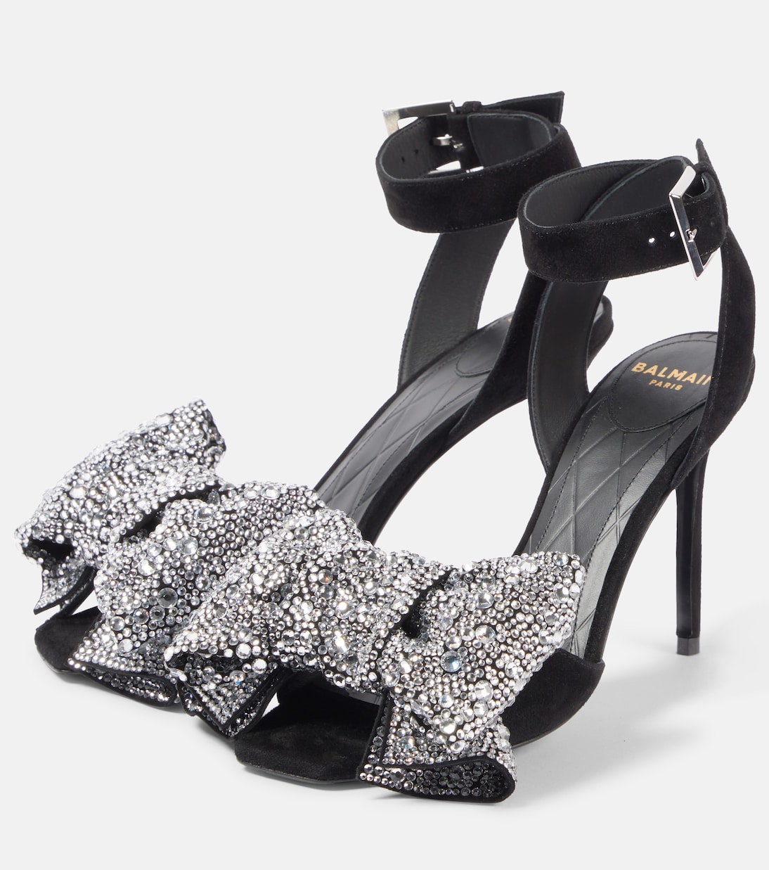 Pumps Ruby 95 in suede con fiocco | Balmain