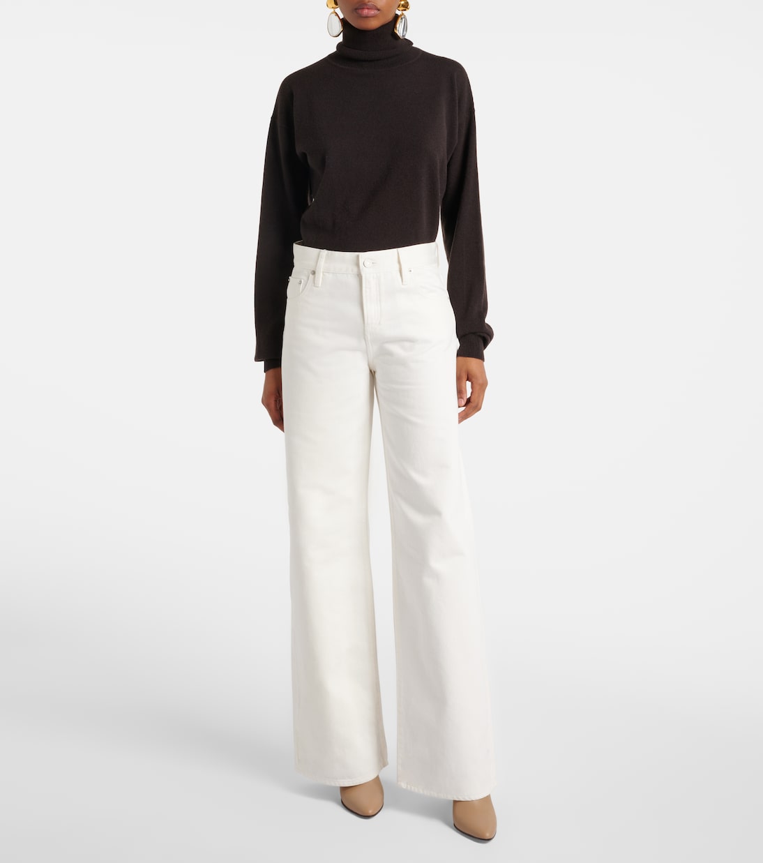 Jeans anchos de tiro medio | Ralph Lauren Collection
