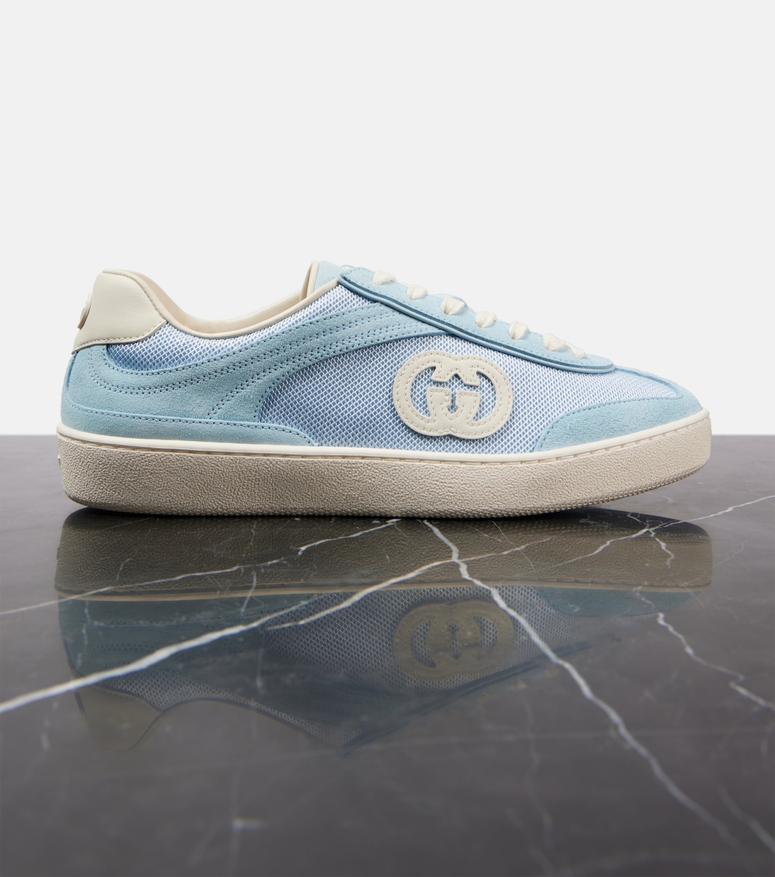 Interlocking G suede low-top sneakers | Gucci