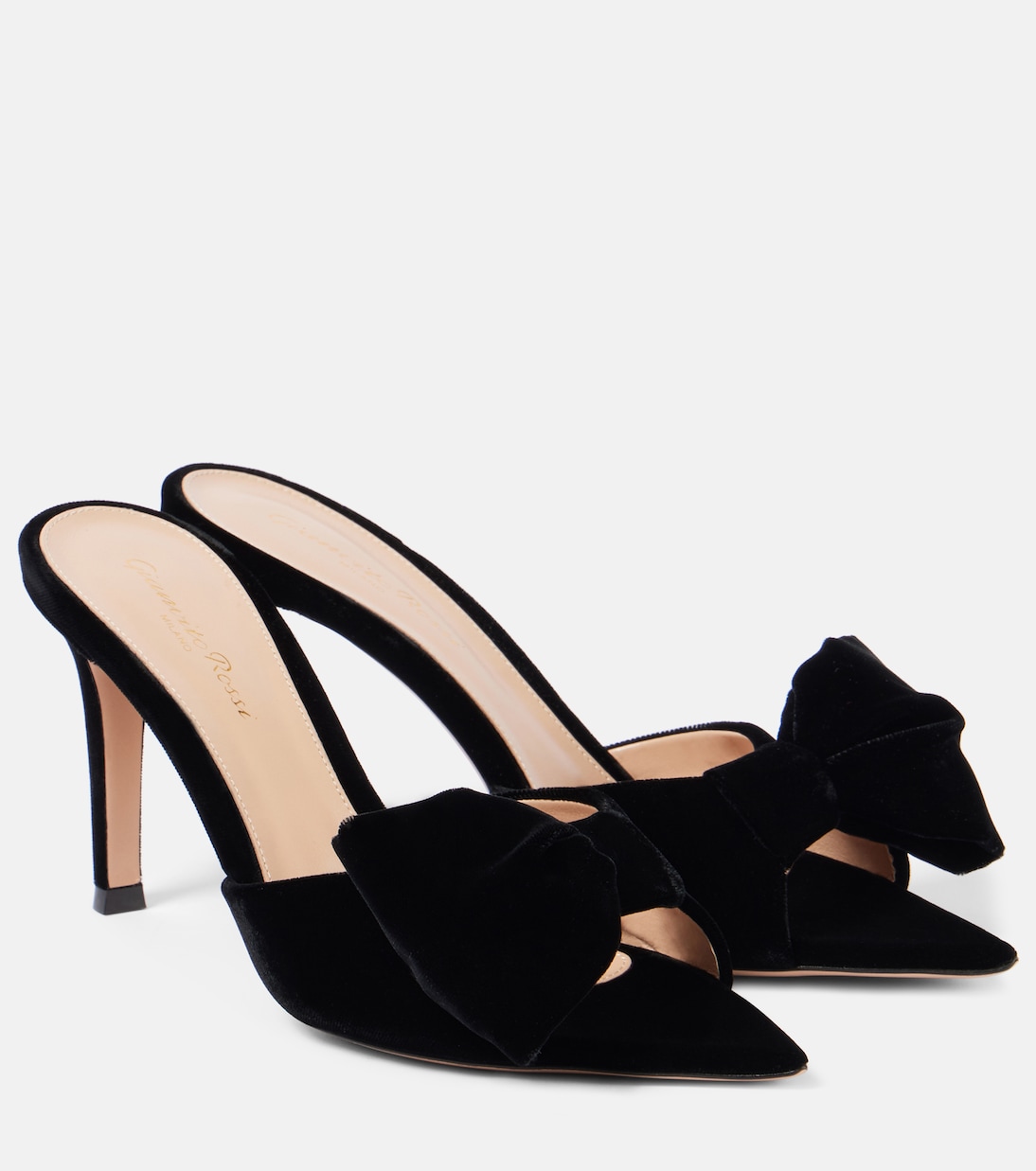 Pantoletten 85 aus Samt | Gianvito Rossi