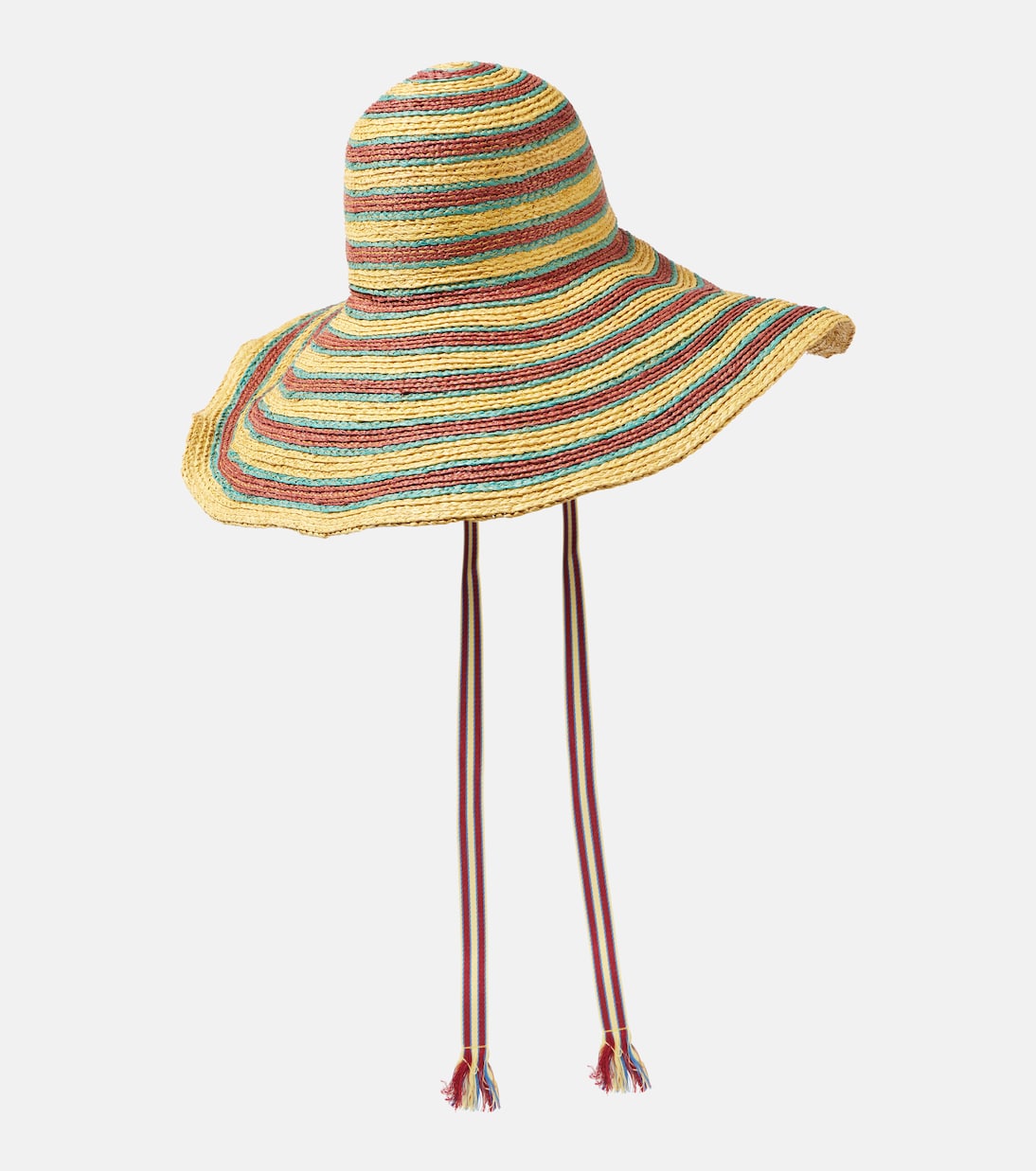 Cappello Tamsin in rafia a righe | Alémais