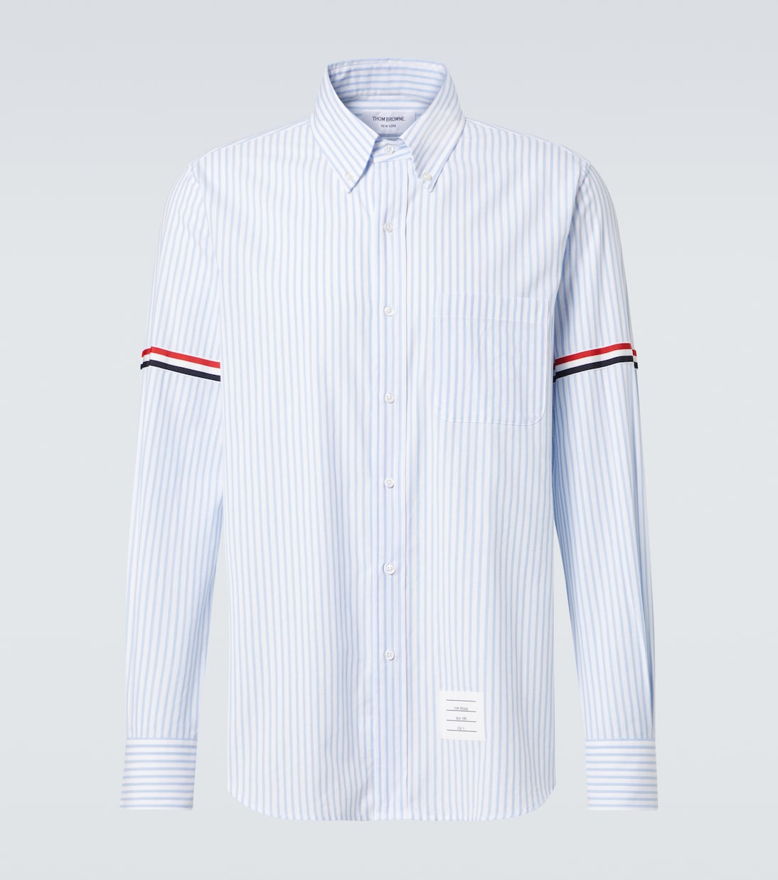 Camicia RWB Stripe in cotone a righe | Thom Browne