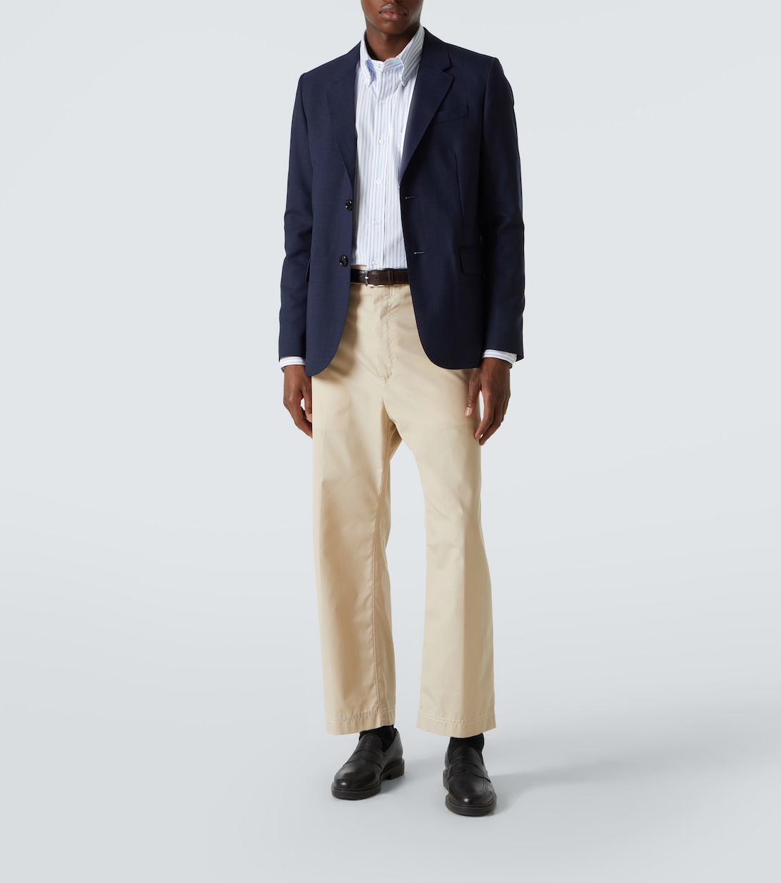 Camicia RWB Stripe in cotone a righe | Thom Browne