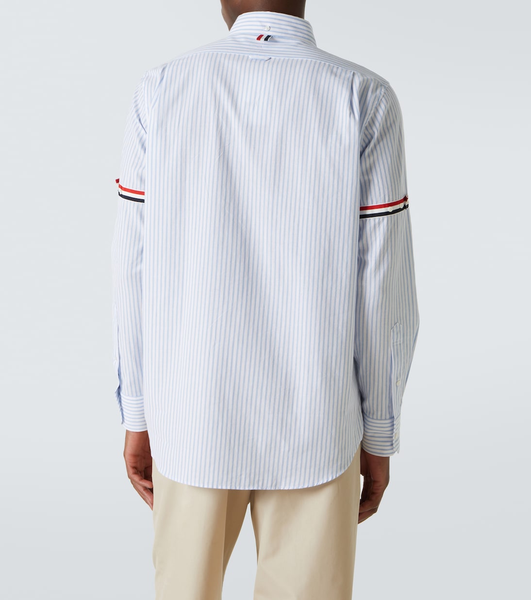 Camicia RWB Stripe in cotone a righe | Thom Browne