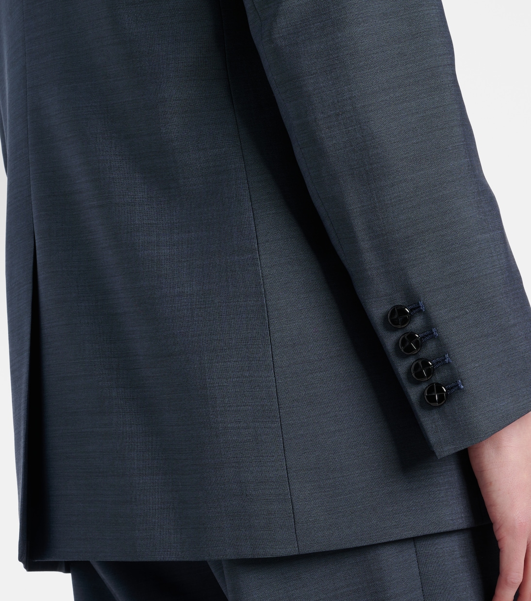 Alie double-breasted wool and mohair blazer | Blazé Milano