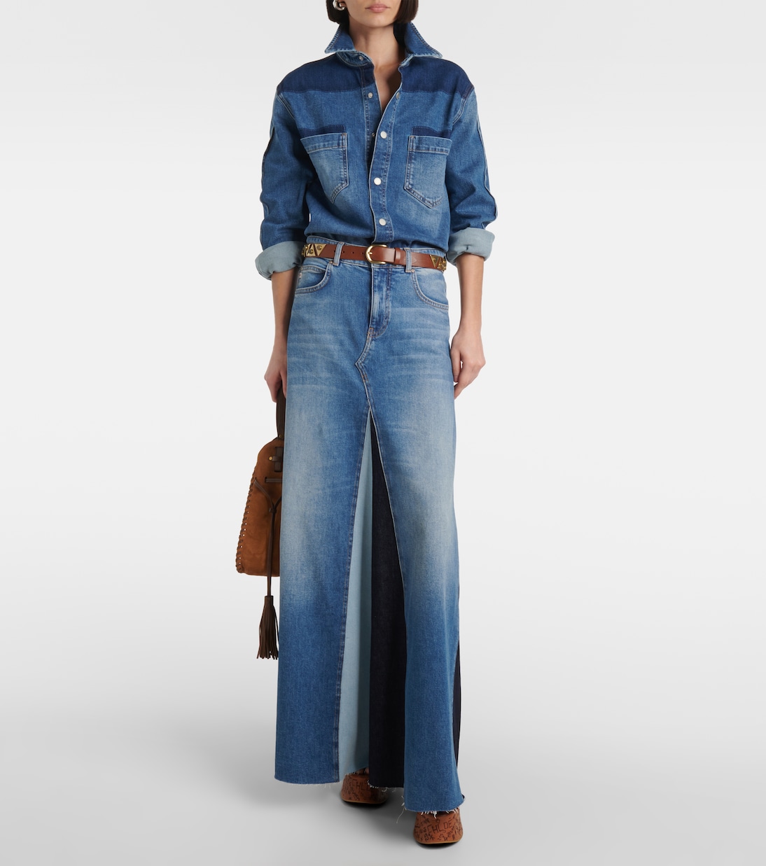 Camicia di jeans Monaco patchwork | AG Jeans