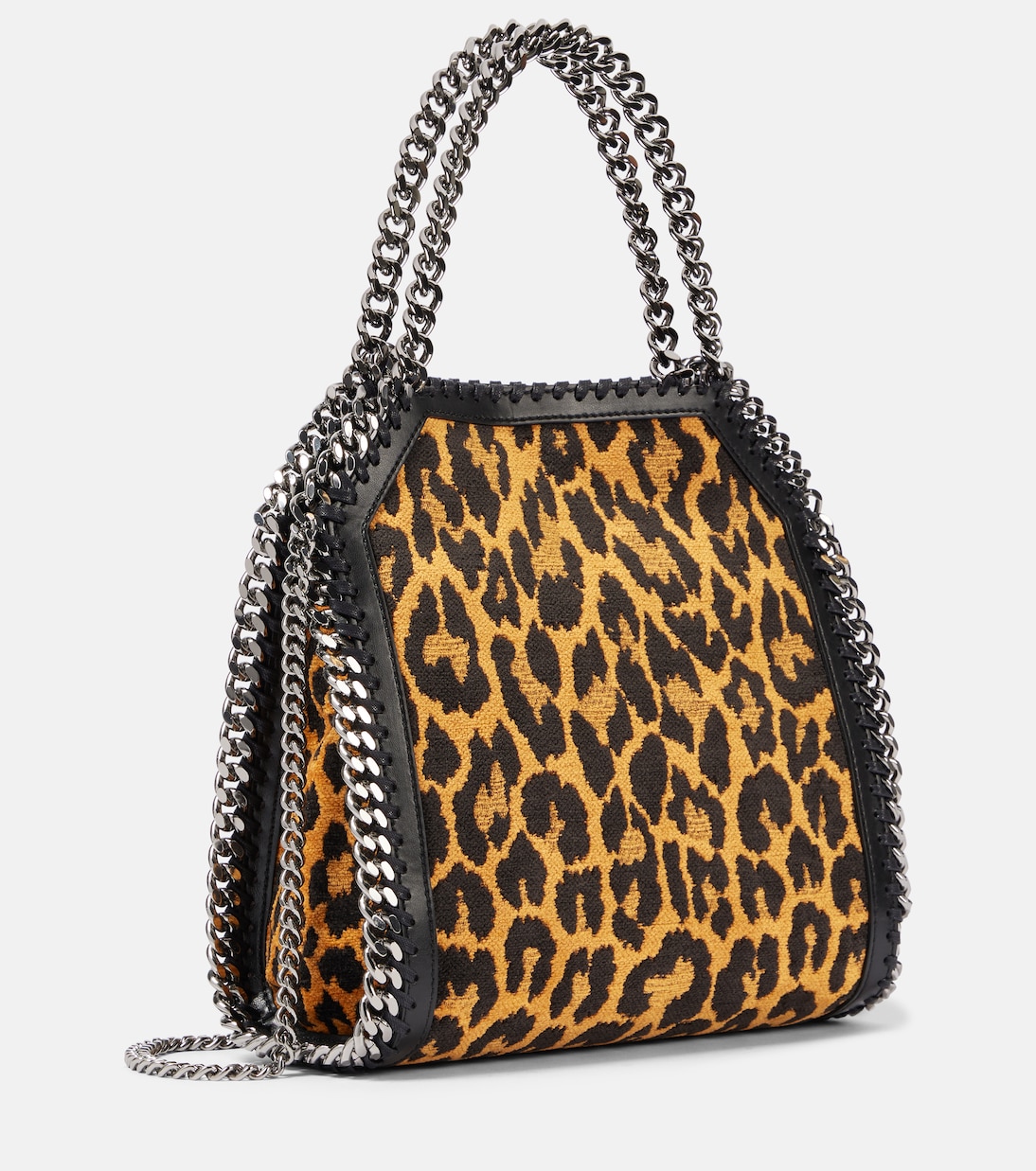 Falabella Mini leopard print tote bag in multicoloured Stella Mc Cartney Mytheresa