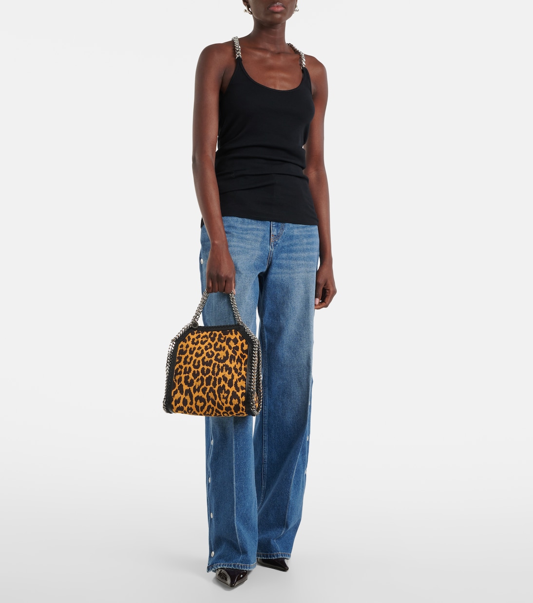 Falabella Mini leopard-print tote bag | Stella McCartney
