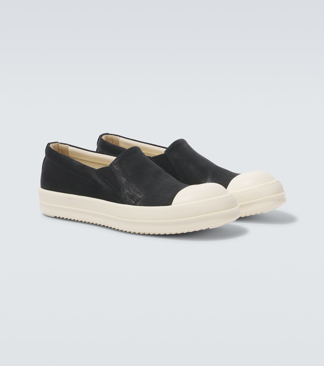 Baskets slip-on Boat en jean enduit | DRKSHDW by Rick Owens