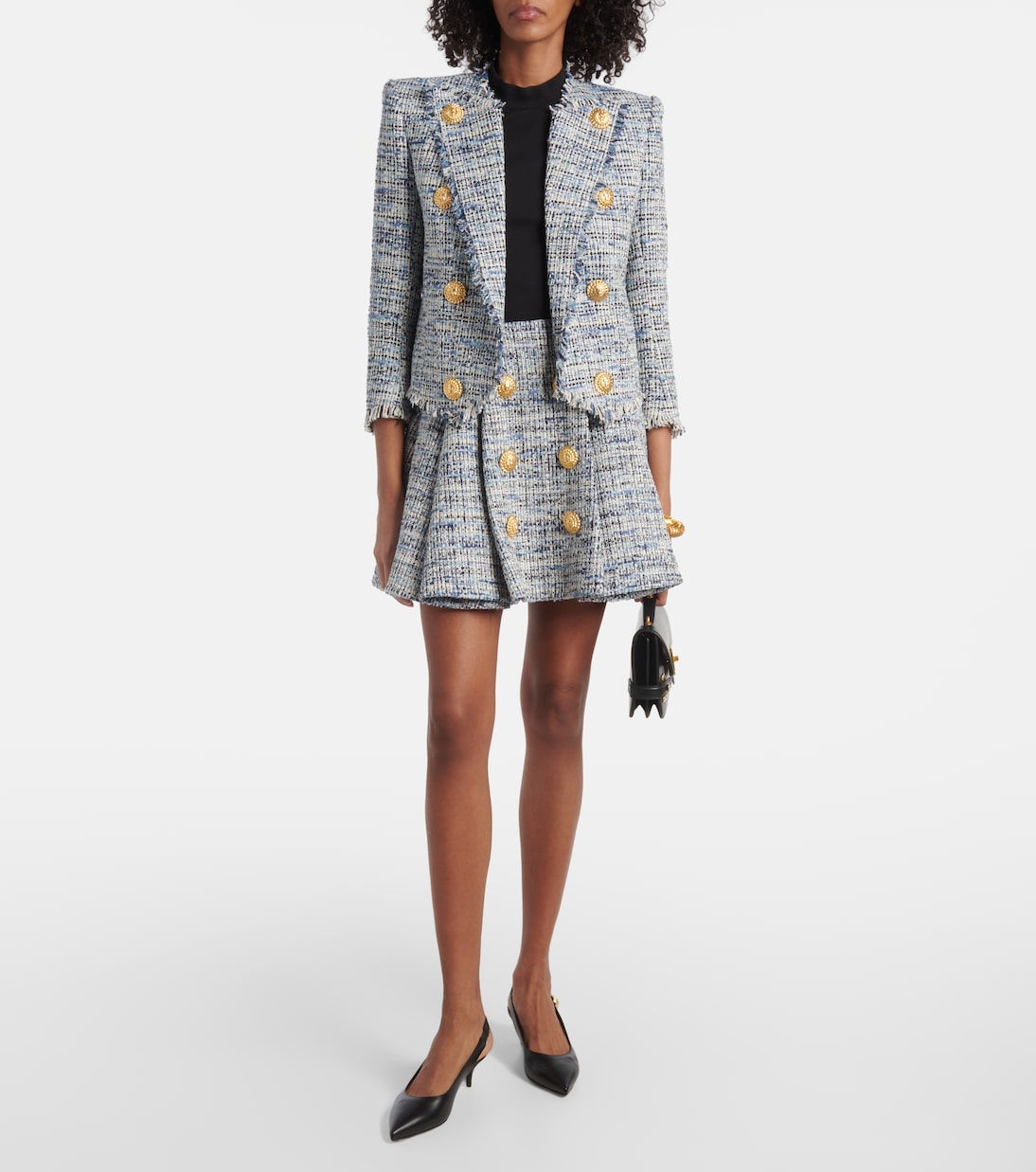 Giacca Side To Side in tweed | Balmain