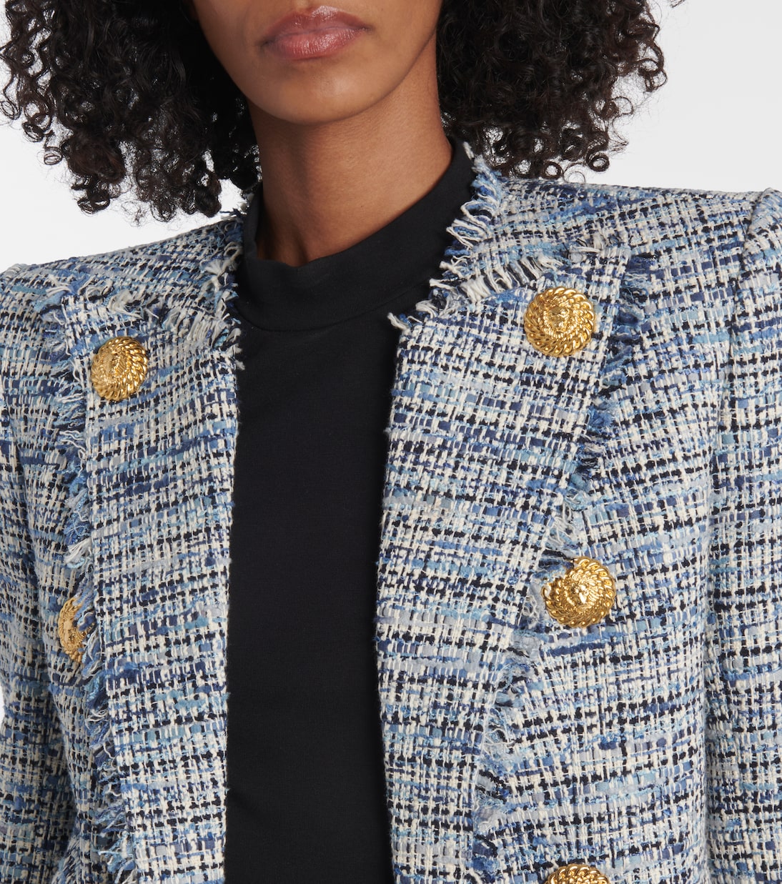 Giacca Side To Side in tweed | Balmain
