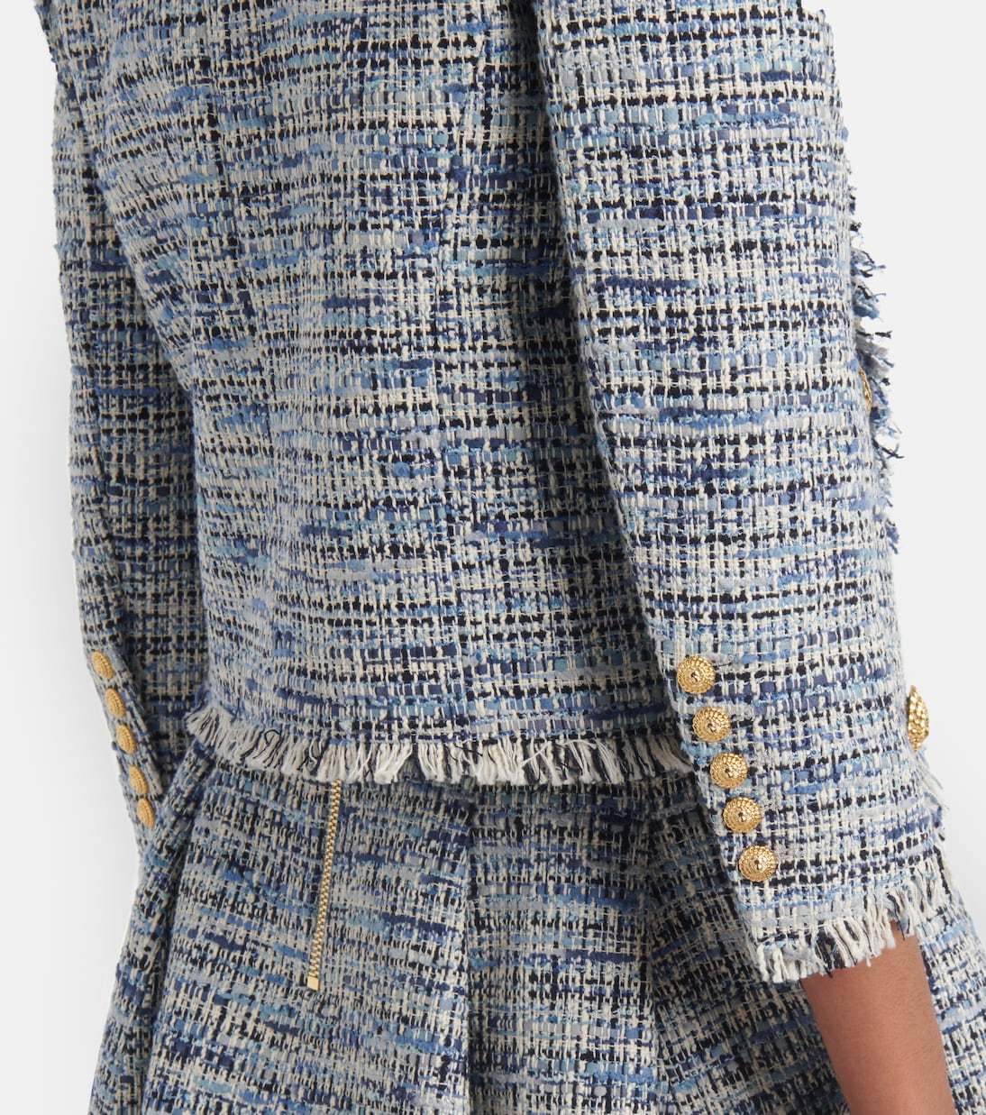 Giacca Side To Side in tweed | Balmain